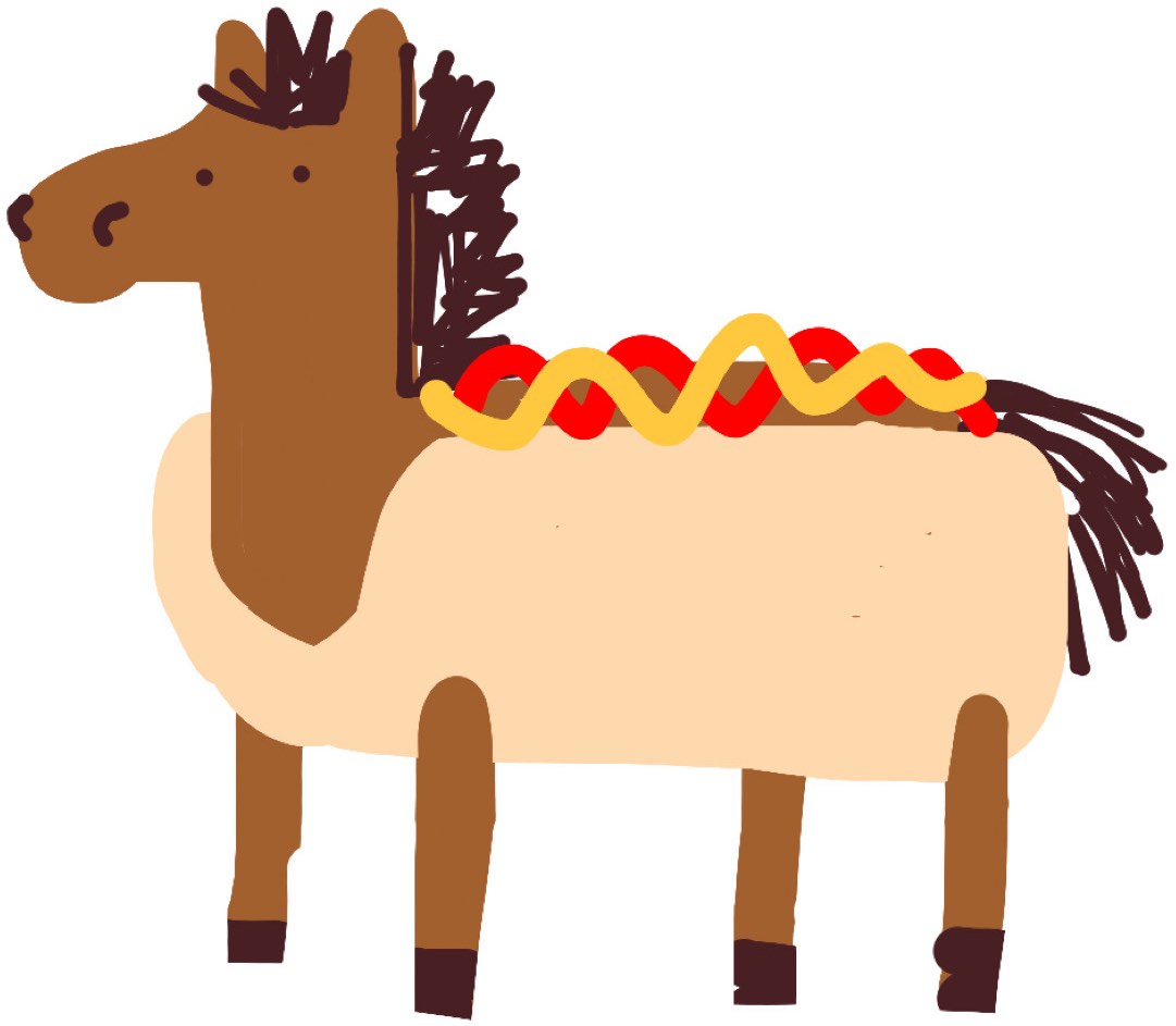 hotdog horse